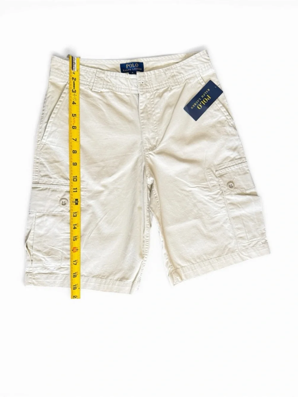 Polo Ralph Lauren Shorts Kids Cargo Beige Size 14 Cotton